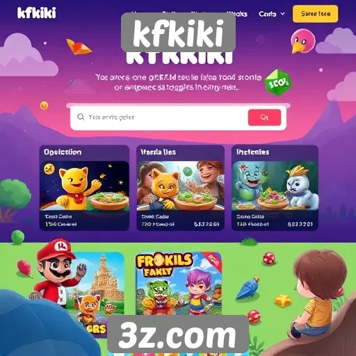 kfkiki | kfkiki novo site de jogos apresenta interface interativa